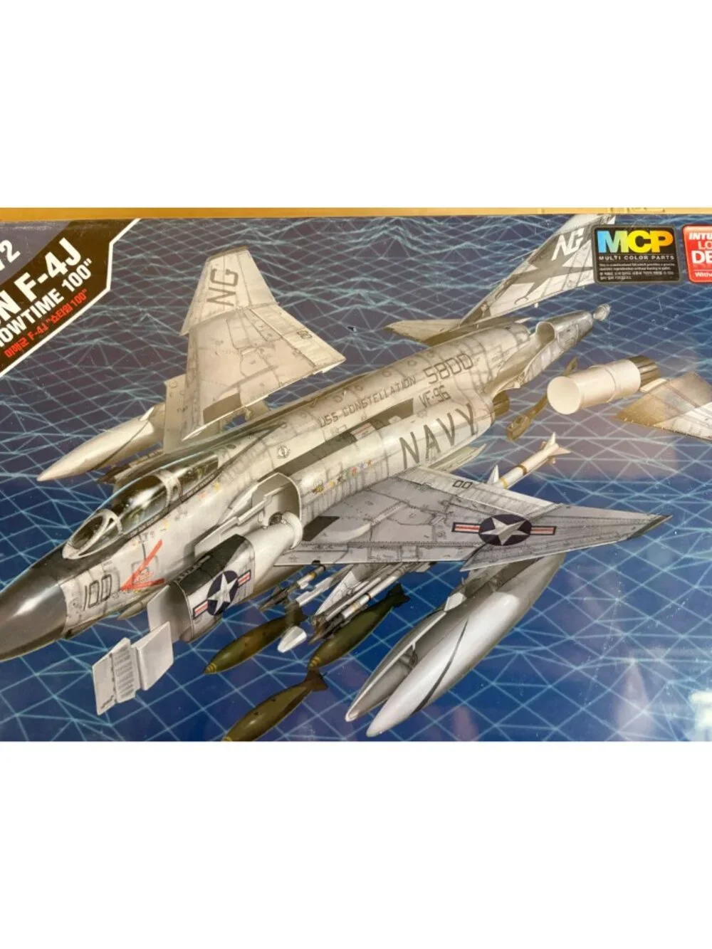 Academy 12515 1/72 USN F-4J Phantom II Showtime 100 MCP Plastic Model Jet Kit